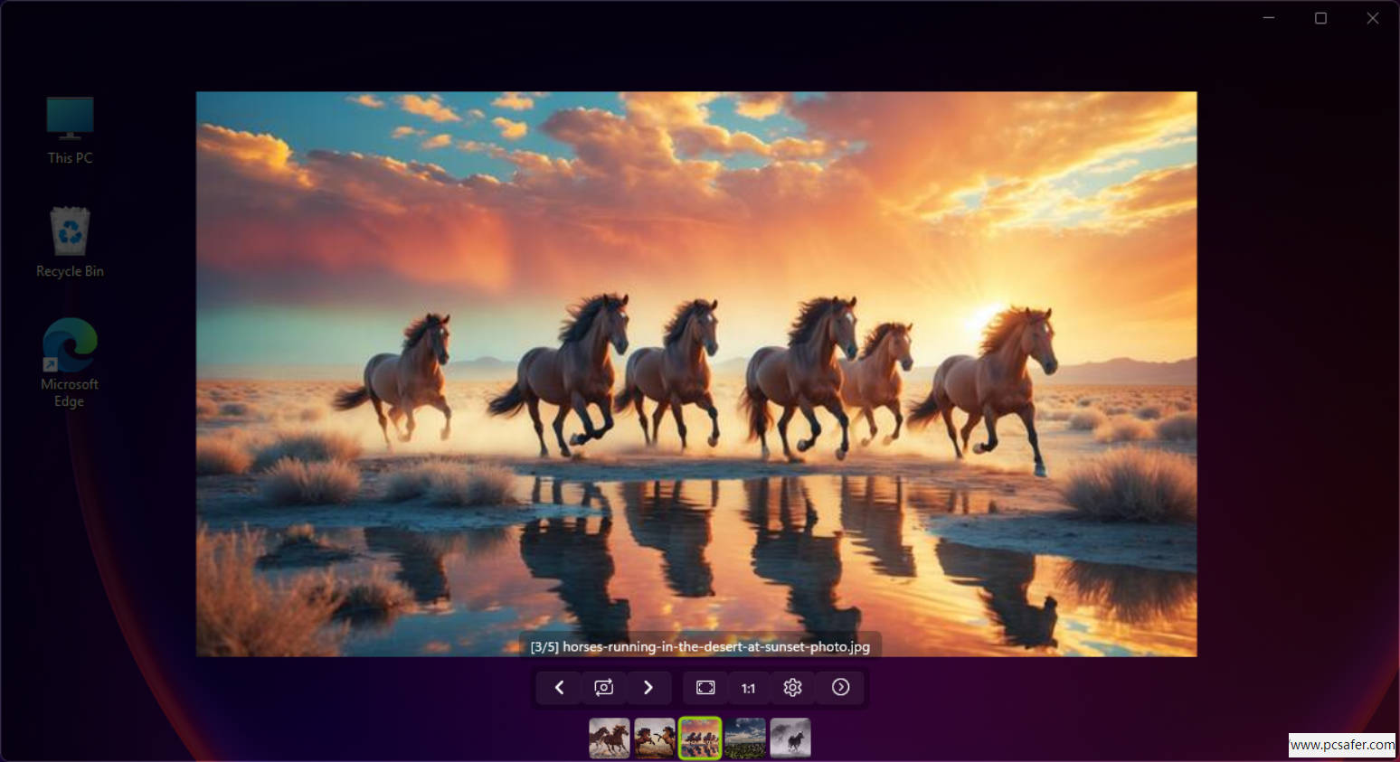 Fly Photos软件界面展示照片分类管理、编辑调色、AI优化、多端同步功能，突出操作简洁、管理高效、编辑专业优势