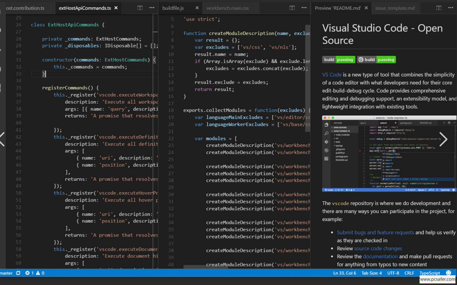 VS Code 代码编辑器界面展示图