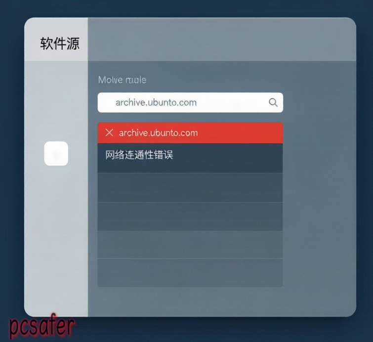 Ubuntu 25.10配置软件源（Archive mirror）界面出现的网络连通性报错