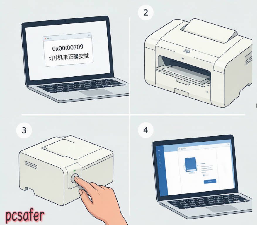 HP LaserJet 1020 局域网共享打印机 0x00000709 错误解决教程
